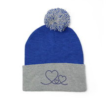 Cozy Embroidered Pom-Pom Smell of Love Candles Winter Hat
