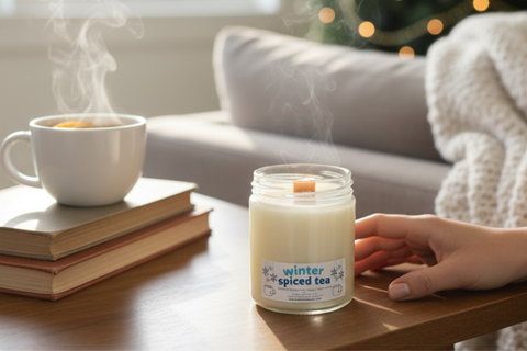 Winter Spiced Tea, Wooden Wick Candle
