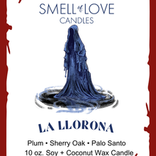 Limited Edition: La Llorona, 10 oz Periwinkle/Black Luxe Halloween Candle
