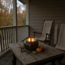 Limited Edition: đ€ Luxe Black Pumpkin with Black Wax, Double Wicked, 14 oz.