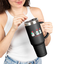 Festive Insulated Travel Mug - 40oz Holiday Drink Tumbler