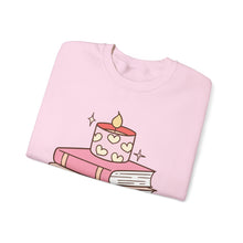 Candles and Books, Valentine's Day Crewneck Sweatshirt