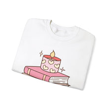 Candles and Books, Valentine's Day Crewneck Sweatshirt