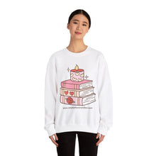 Candles and Books, Valentine's Day Crewneck Sweatshirt