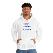 Inspirational Hooded Sweatshirt - Reset Your Mind and Achieve Your Dreams