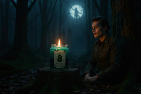 Limited Edition: Frankenstein, 8 oz Two-Toned Halloween Candle
