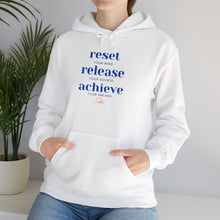 Inspirational Hooded Sweatshirt - Reset Your Mind and Achieve Your Dreams