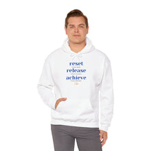 Inspirational Hooded Sweatshirt - Reset Your Mind and Achieve Your Dreams