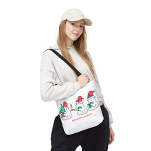 Holiday Tote Bag with Festive Ghosts