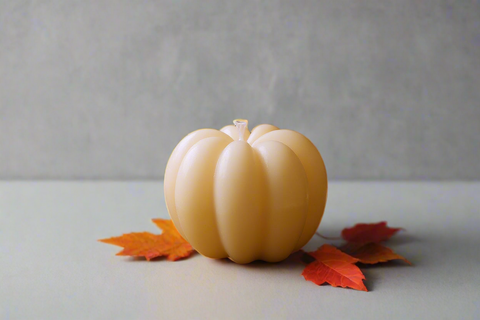 Limited Edition: 🤍 White Pumpkin Soy Pillar Candle