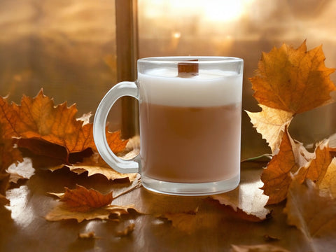 Limited Edition: ☕ Caramel Apple Latte, Wooden Wick Candle