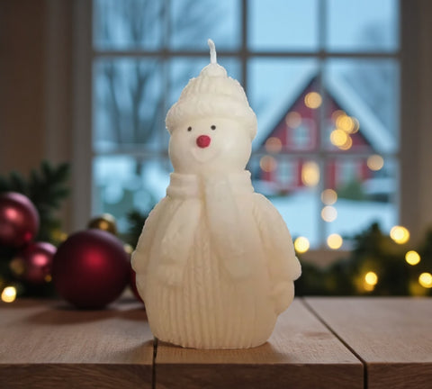 *PRE-ORDER* Limited Edition: Snowman Pillar Candle ☃️❄️