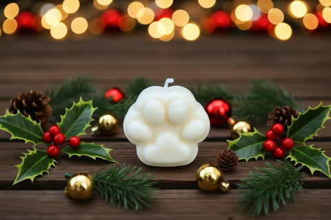 Limited Edition: 🐾 Paw Print Soy Pillar Candle