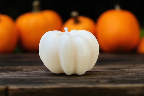 Limited Edition: 🤍 White Pumpkin Soy Pillar Candle
