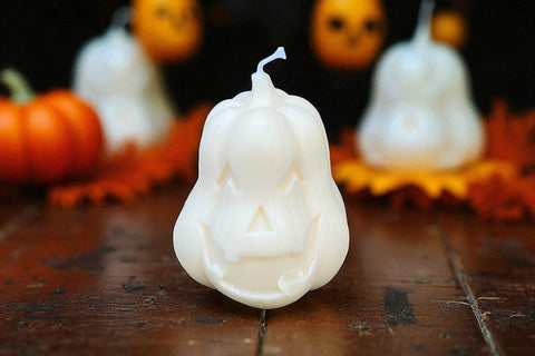 Limited Edition: 🎃 Jack-O’-Lantern Halloween Soy Pillar Candle