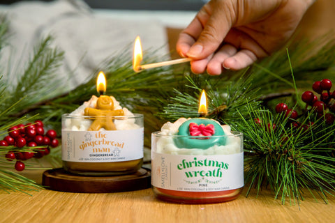 Christmas Wreath, Mini Dessert Candle